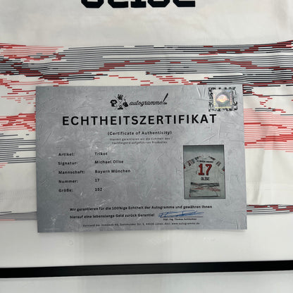 Bayern München Trikot Michael Olise signiert im Rahmen COA Adidas 152