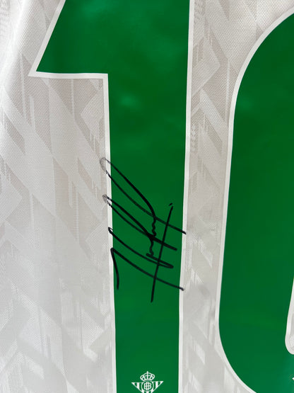 Matchworn Betis Sevilla jersey worn & signed by Abde Ezzalzouli 25.01.2025