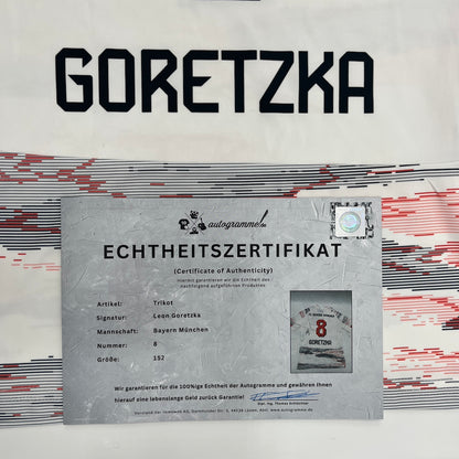 Bayern München Trikot Leon Goretzka signiert im Rahmen COA Adidas 152