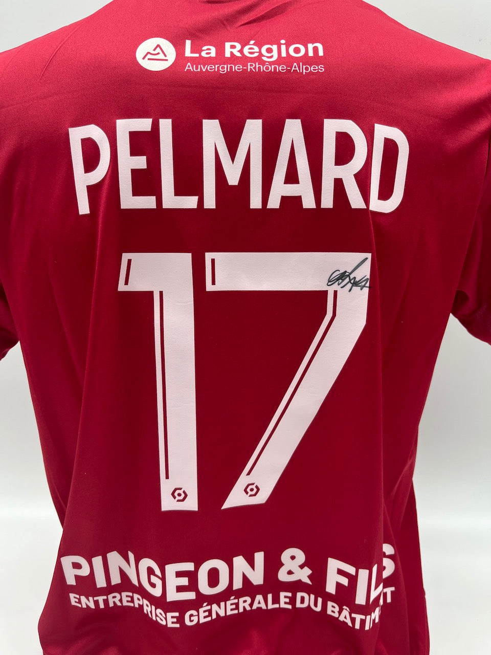 Matchworn Clermont Foot Trikot worn & signed by Andy Pelmard 25.11.2023