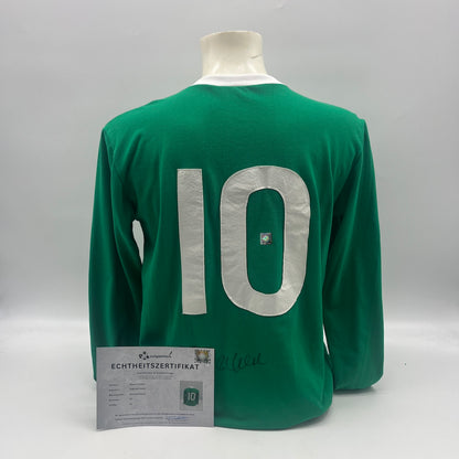 DFB Repro Trikot Sigfried Held signiert Adidas COA Deutschland Autogramm XL