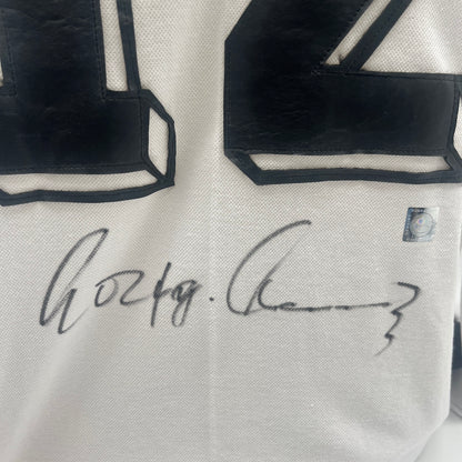 DFB Repro Trikot Wolfgang Overath signiert COA Deutschland Autogramm XL