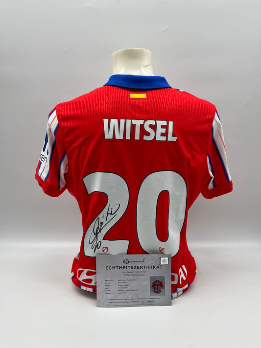 Matchworn Atletico Madrid Trikot getragen & signiert von Axel Witsel 15.01.2025