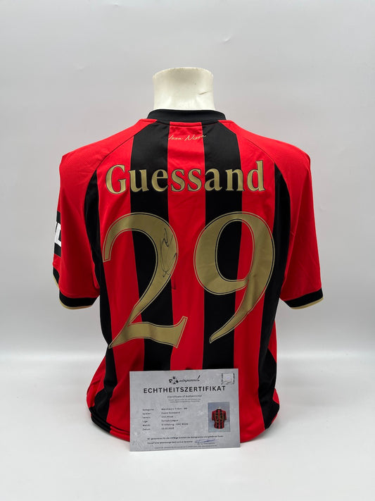 Matchworn OGC Nizza Trikot getragen & signiert von Evann Guessand 23.01.2025