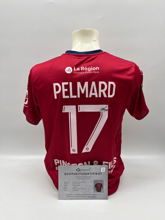 Matchworn Clermont Foot Trikot getragen & signiert von Andy Pelmard 25.11.2023