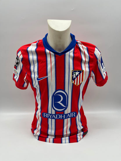 Matchworn Atletico Madrid Worn & Signed by Thomas Lemar 29.01.25