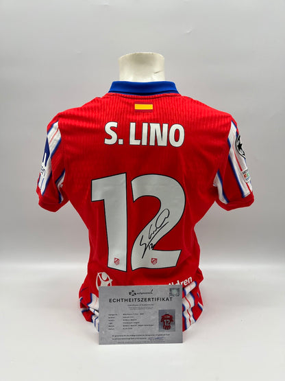 Matchworn Atletico Madrid Worn & Signed by Samuel Lino 21.01.2025