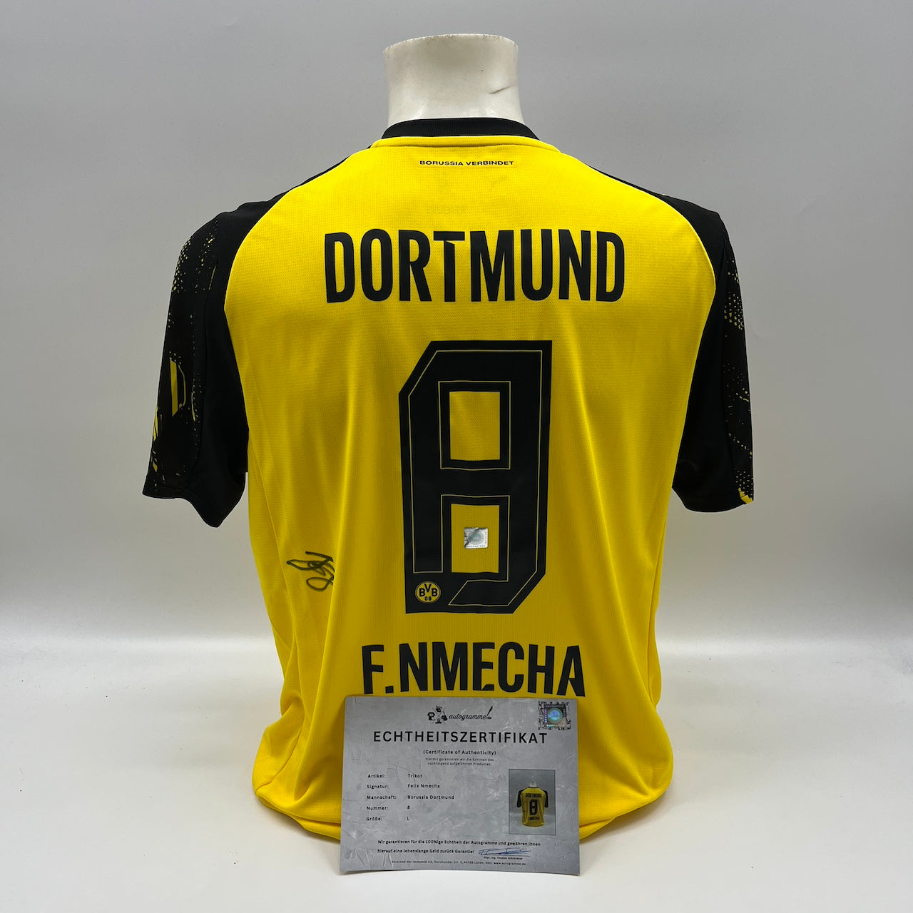 Borussia Dortmund Trikot Felix Nmecha signiert BVB Puma neu L