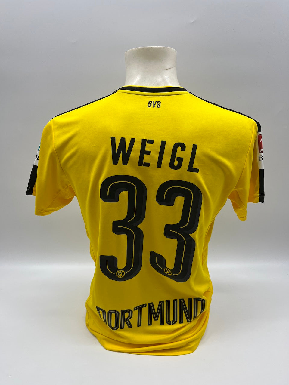 Matchworn Dortmund Trikotset getragen von Julian Weigl 29.10.2016 BVB-Schalke