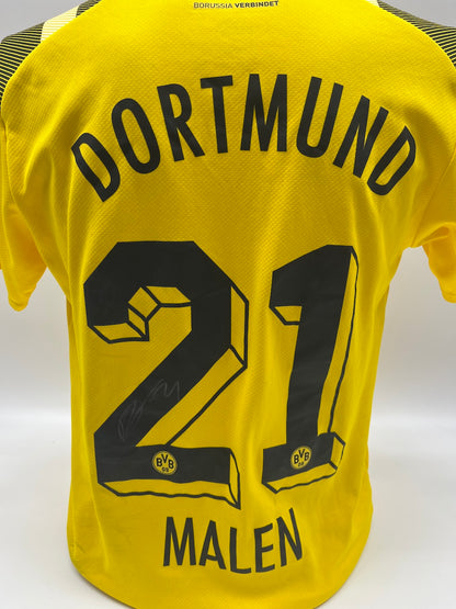 Matchworn Dortmund Worn & Signed by Donyell painting 24.11.2022