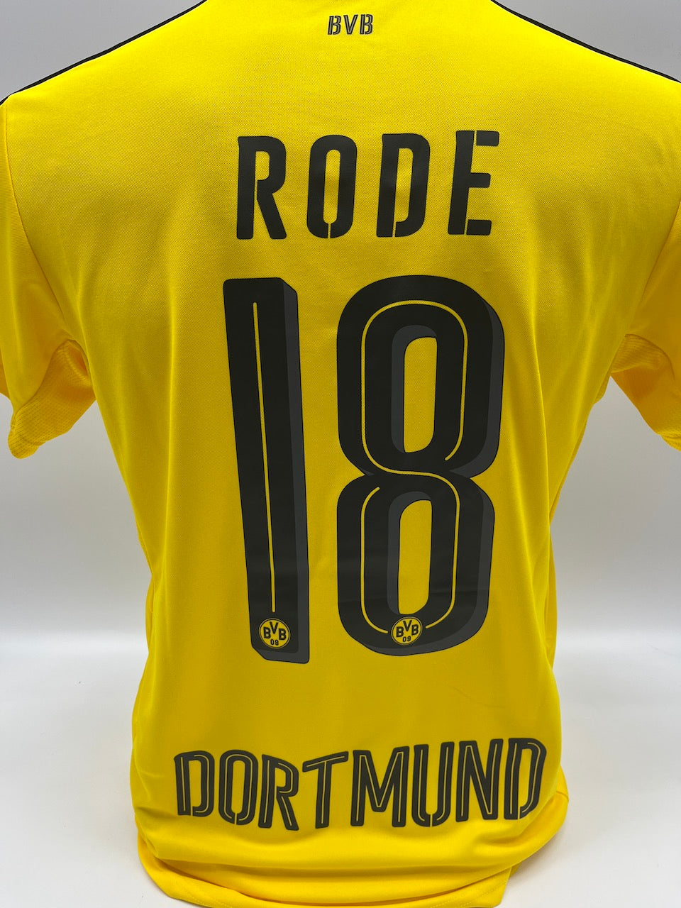 Matchworn Dortmund Trikot getragen von Sebastian Rode 14.08.2016 BVB-FCB