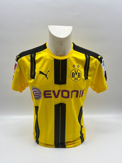 Matchworn Dortmund jersey worn by Sebastian Rode 14.08.2016 BVB-FCB