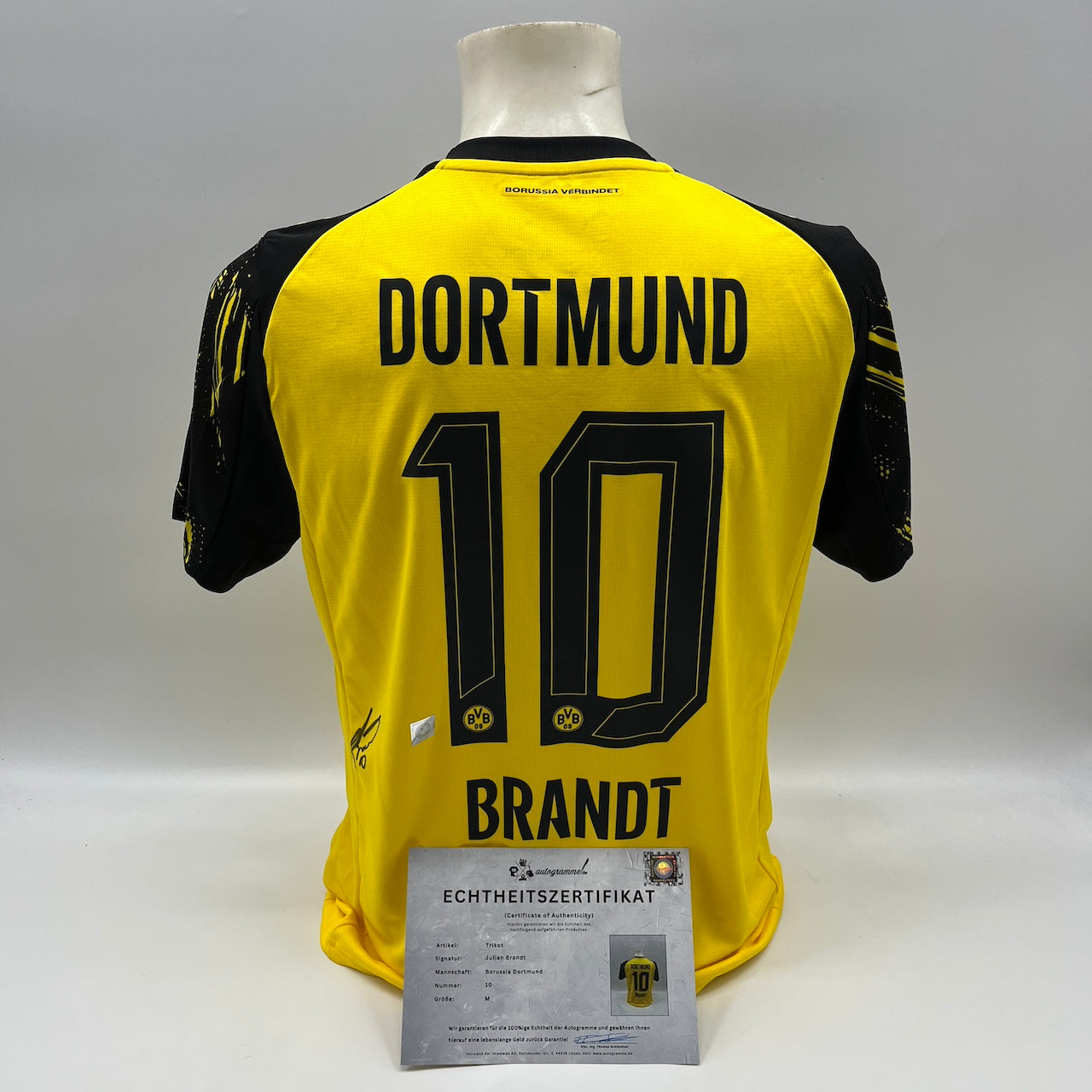 Borussia Dortmund Trikot signiert Julian Brandt BVB Puma Autogramm M