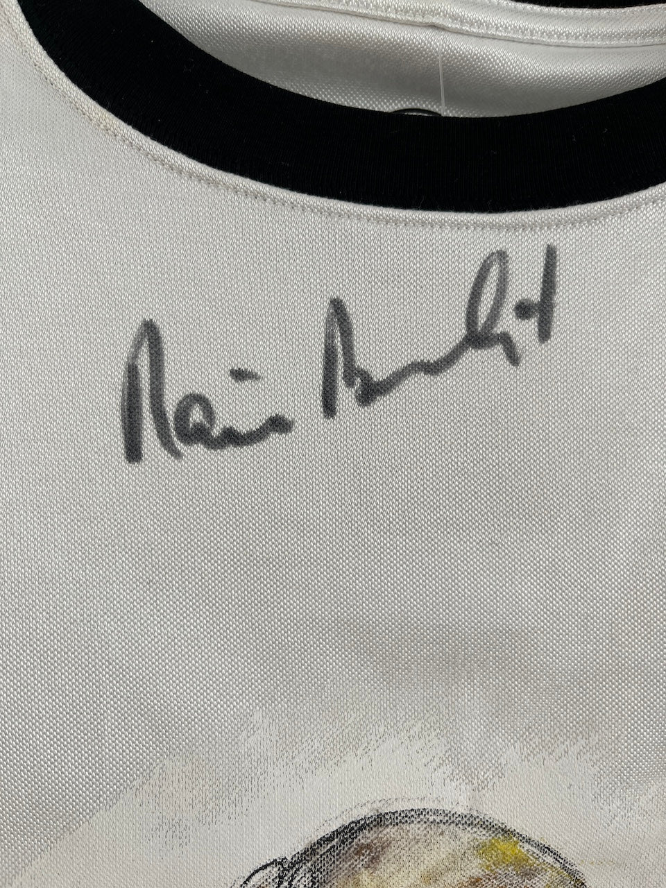 DFB jersey portrait Rainer Bonhof hand painted and signed in the context l