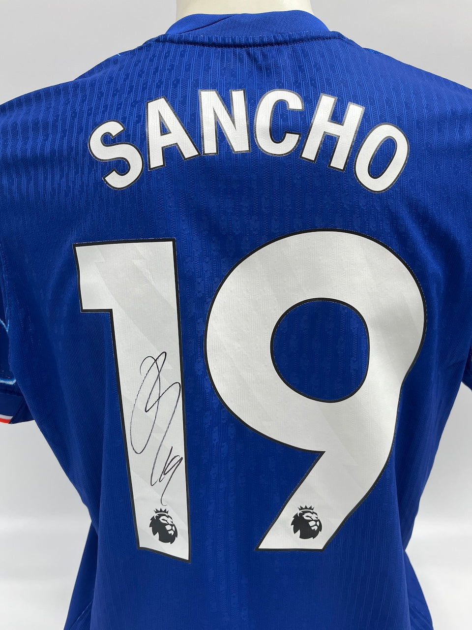 Matchworn Chelsea Trikot getragen & signiert von Jadon Sancho 25.01.25