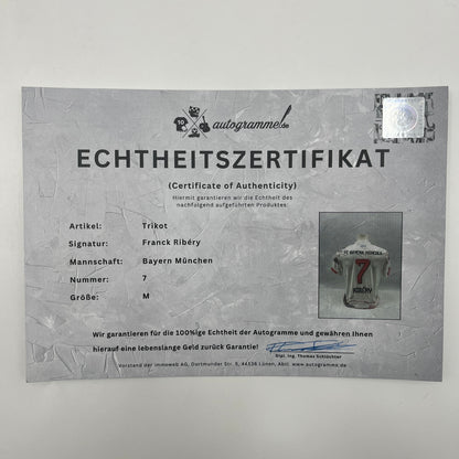 Bayern München Trikot Franck Ribery signiert Autogramm Adidas COA M