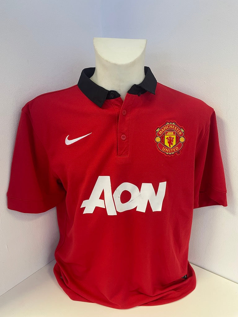 Manchester United Jersey Tom Cleverley signed autograph football England Nike XL