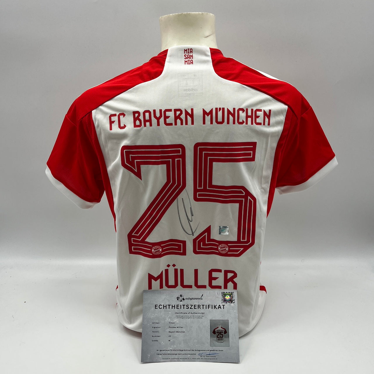 Bayern München Trikot Thomas Müller signiert Autogramme Adidas M
