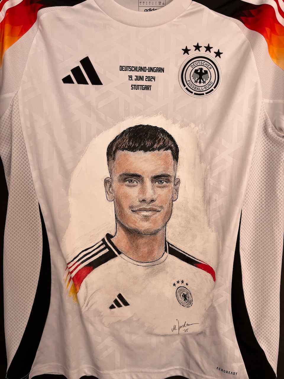 DFB jersey portrait Florian Wirtz hand painted L