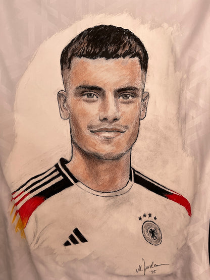 DFB jersey portrait Florian Wirtz hand painted L