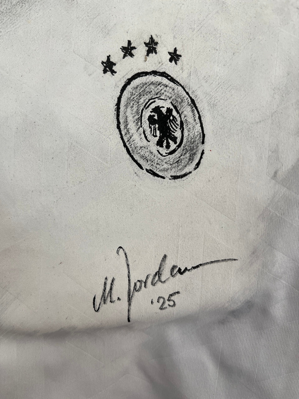 DFB Trikot Portrait Florian Wirtz handgemalt im Rahmen L