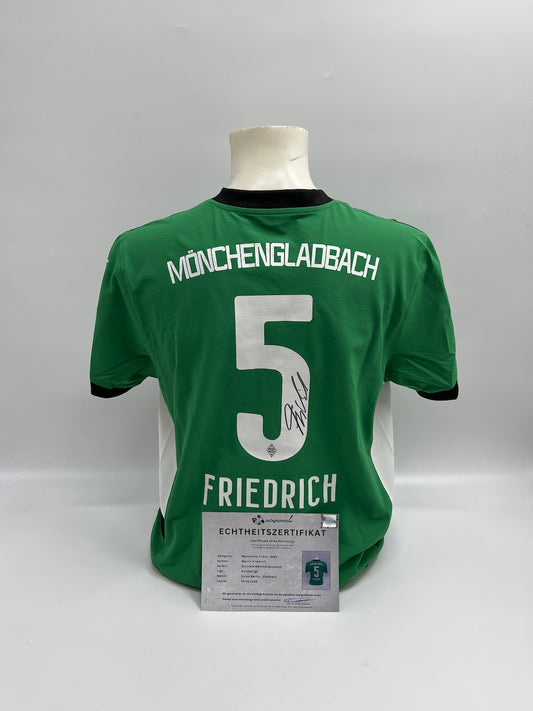 Matchworn Gladbach Trikot getragen & signiert von Marvin Friedrich 15.02.2025