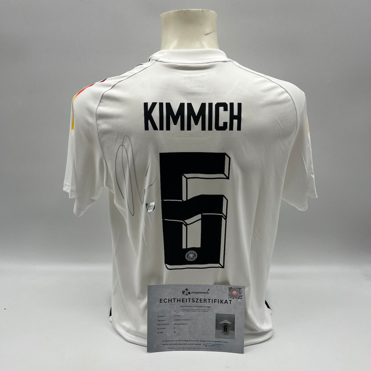 DFB Trikot Joshua Kimmich signiert Adidas COA Deutschland Autogramm neu M