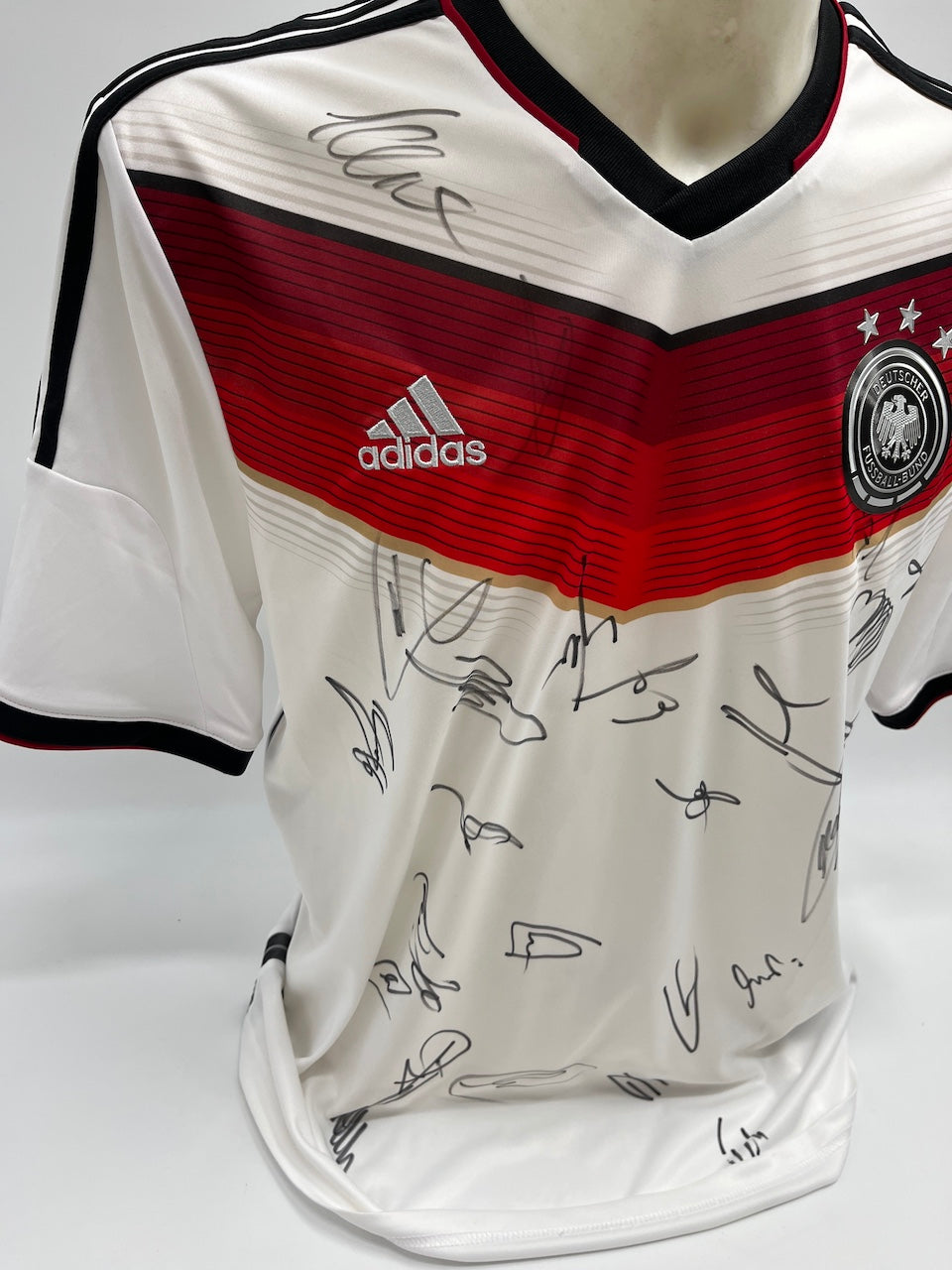 Deutschland Trikot WM 2014 Teamsigniert Fußball DFB Weltmeister COA Adidas L