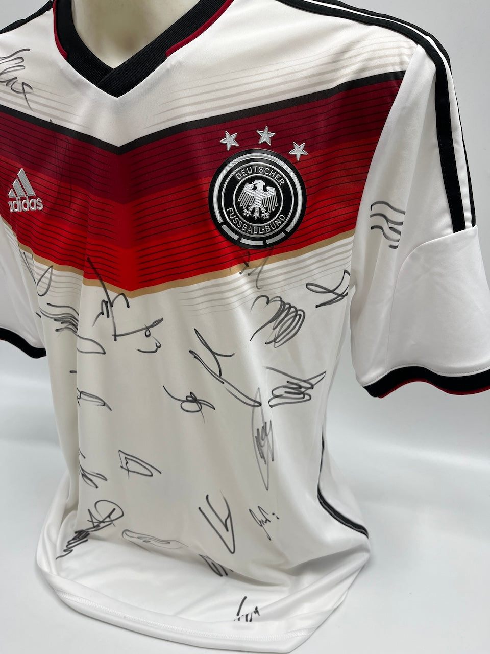 Deutschland Trikot WM 2014 Teamsigniert Fußball DFB Weltmeister COA Adidas L