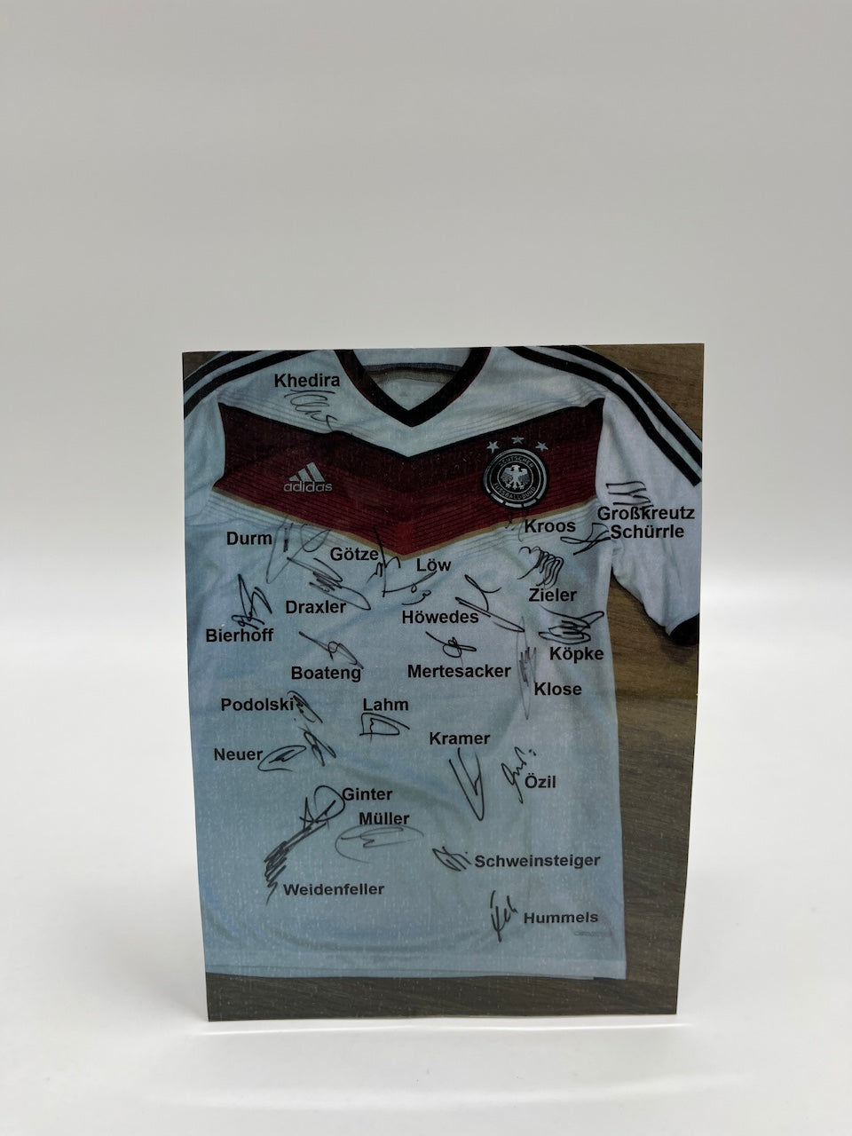 Deutschland Trikot WM 2014 Teamsigniert Fußball DFB Weltmeister COA Adidas L