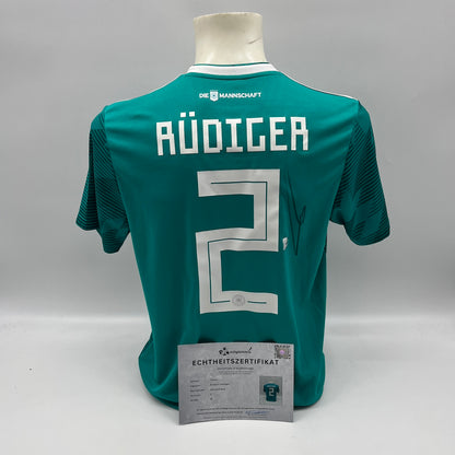 DFB Trikot Antonio Rüdiger signiert Autogramme Adidas COA neu M