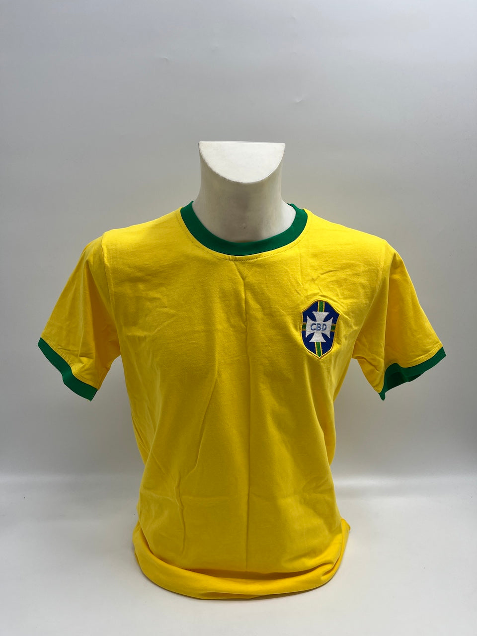 Brasilien Repro Trikot Pele signiert Unterschrift Autogramm COA M