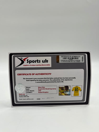 Brazil Repro Trikot Pele Signed New Signature Autogram COA M