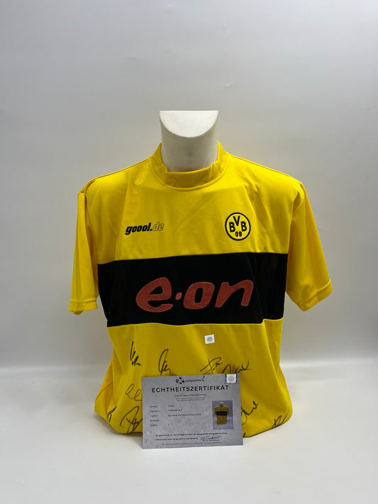 BVB Trikot 2002/2003 Teamsigniert Borussia Dortmund COA goool Bundesliga L