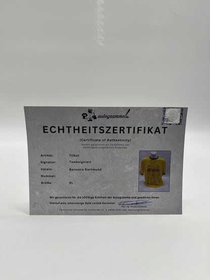 BVB Trikot 2003/2004 team signed Borussia Dortmund Coa Goool XL