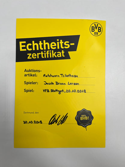 Matchworn Dortmund Trikothose worn by Jacob Bruun Larsen 20.10.2018