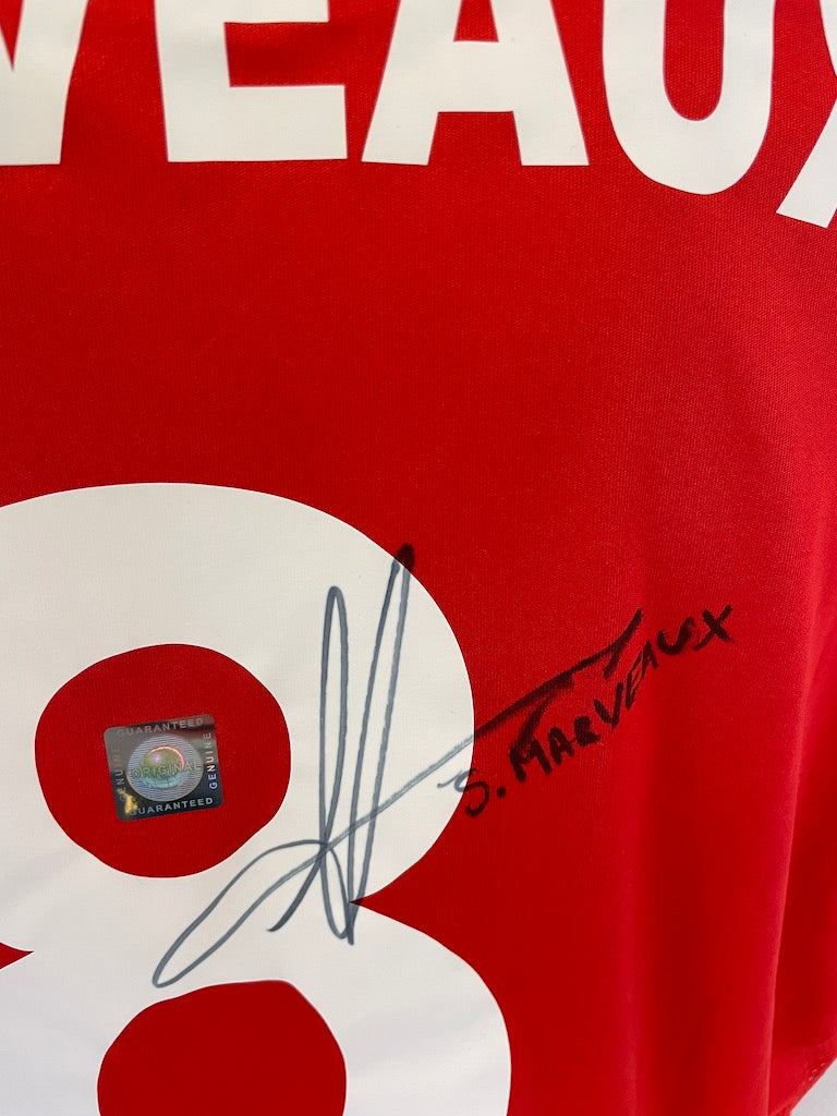 Stade Rennais jersey Sylvian Marveaux signed autograph football France Puma XL