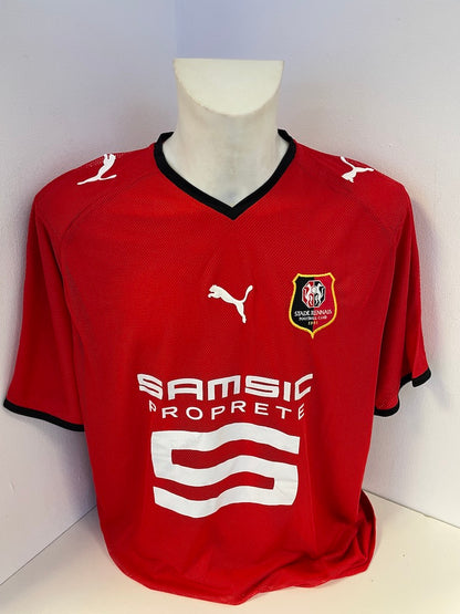 Stade Rennes jersey Sylvain Marveaux signed autograph football france puma XL