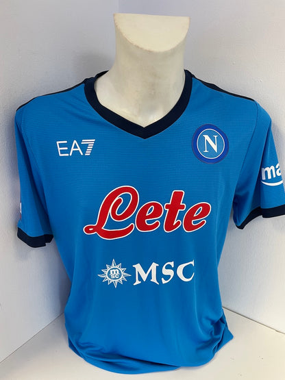 SSC Naples jersey Andrea Petagna signed Italy autograph football new m