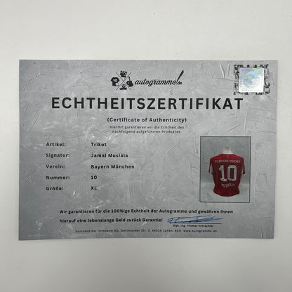 Bayern München Trikot Jamal Musiala signiert Autogramm Adidas COA neu XL