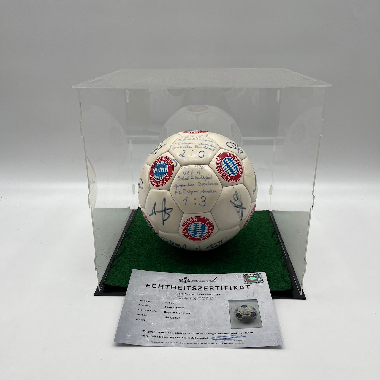 Bayern München Fußball Teamsigniert 1995/1996 Autogramme Bundesliga FCB