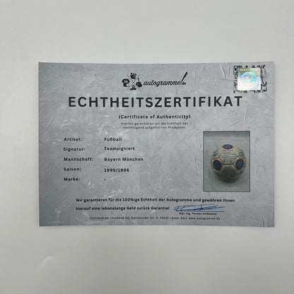 Bayern München Fußball Teamsigniert 1995/1996 Autogramme Bundesliga FCB