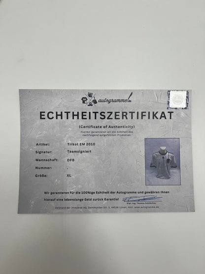 Germany jersey World Cup 2010 team signed DFB football autograph adidas new XL