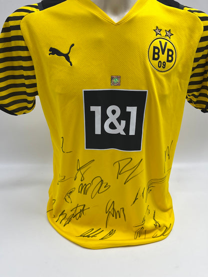 BVB jersey 2021/2022 team signed Borussia Dortmund Jude Bellingham Puma M
