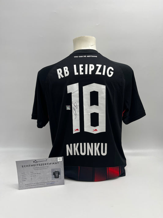 RB Leipzig jersey Christopher Nkunku signed COA autograph football nike new XL