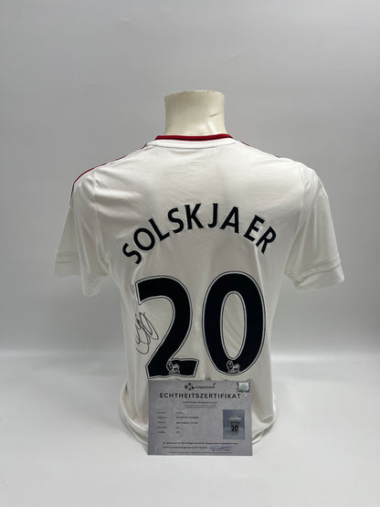 Manchester United Trikot Ole Gunnar Solskjaer signed autograph adidas 176