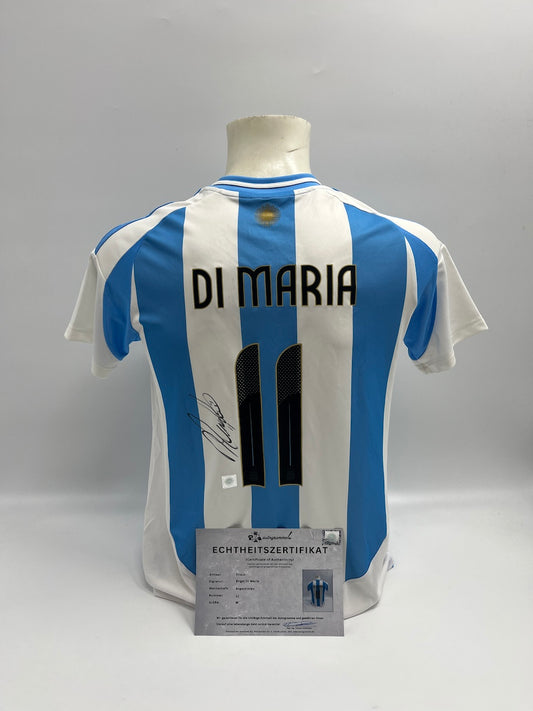 Argentina jersey Angel di Maria signed autograph adidas coa m
