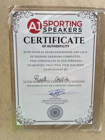 Netherlands jersey ruud gullit signed in the framework of COA