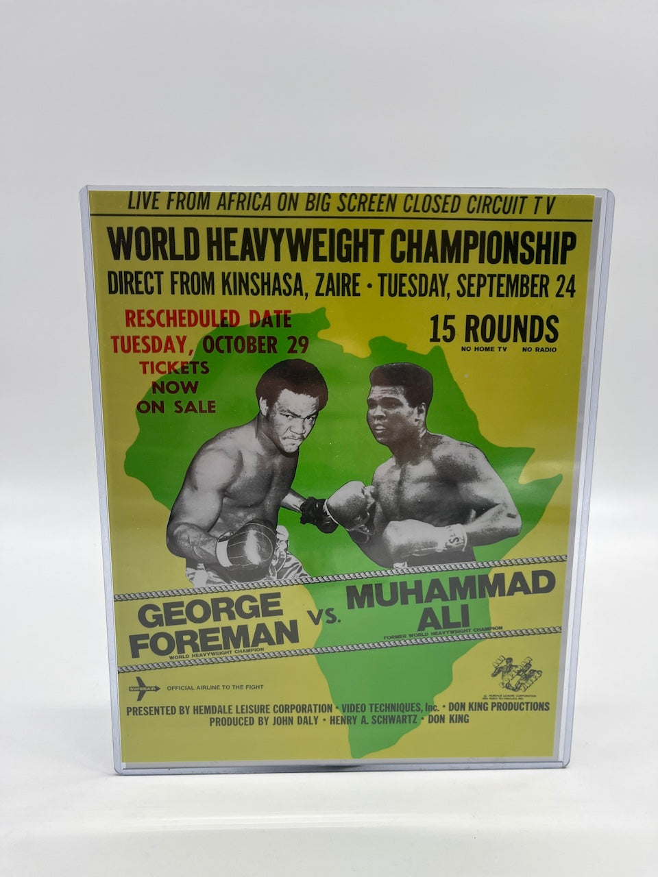 Boxhandschuh George Foreman signiert Unterschrift Autogramm Boxen