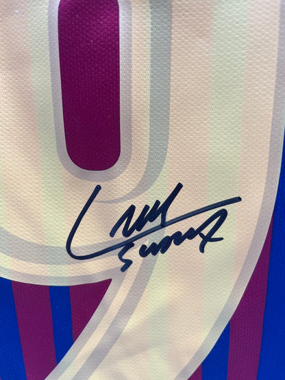 FC Barcelona jersey Luis Suarez signed autograph Laliga Nike Coa NEW S